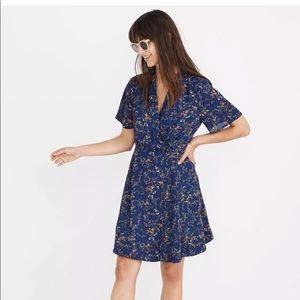 Madewell Amaranth Floral Wrap Dress, Size 00